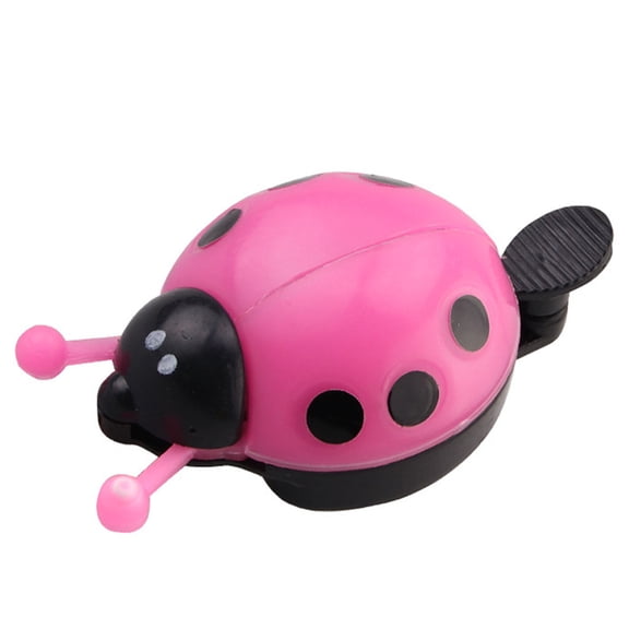 ✪ Cute Cartoon Ladybug Shaped Bike Bell Children Balance Car Bicycle Hand Press Small Bells Easy Operation Sports Bike