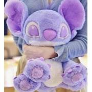 Cute Cartoon Lilo & Stitch Plush Gift For Babies. Small Stitched Stuffed Animal 11.8 Inch Soft Doll Stuffed Doll Cartoon Stuffed Pillow (Purple)