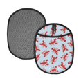 thumbnail image 1 of Cute Cartoon Lobster Pot Holders for Kitchen - Heat Resistant Oven Mitts Hot Pads with Pocket, Non Slip Silicone Pot Holders, Cute Hanging Loop Potholders for Kitchen Baking, 1 of 5