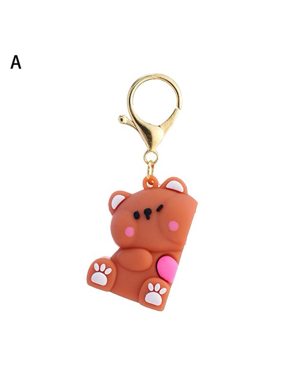 Cute Cartoon Magnetic Bear Love Keychain Small Pendant Doll Couple Gift