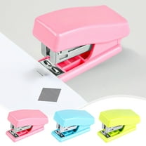 Cute Cartoon Mini Stapler Set For Office Office, 4.8x3.86x1.18in Portable Metal Stapler With 50 Staples Capacity, Ergonomic Design For Toddlers Students Bookbinding Projects