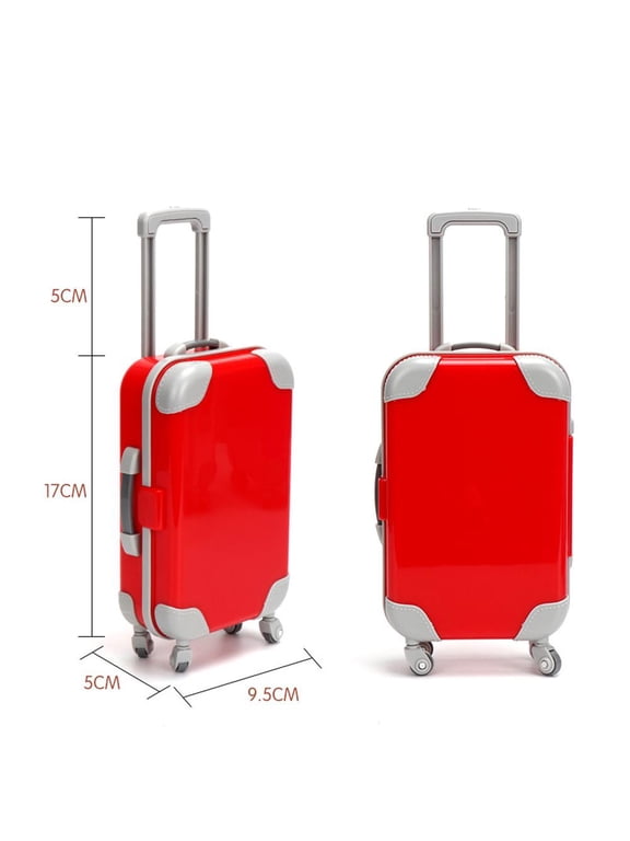 Cute Cartoon Mini Suitcase - Portable Plastic Storage for Candy Toys Jewelry