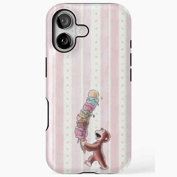 Cute Cartoon Monkey Fun Phone Cover for iPhone 11 12 13 14 15 16 17 Pro Max