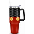 thumbnail image 1 of Cute Cartoon Mouse Stainless Steel Tumbler 40oz with Lid, Straw & Handle - Vacuum Insulated Cup Water Bottle Gift for Women Girls, 1 of 6