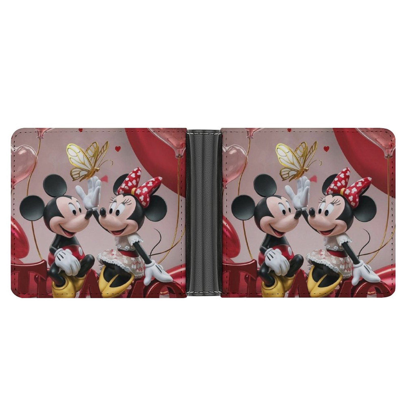 Mouse Wallet Pattern Cute Cartoon Mouse Wallet For Women Girls Purse Leather Bifold Wallet ...