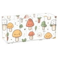 thumbnail image 1 of Cute Cartoon Mushrooms Acrylic Pen Holder Cup 4 Compartments Clear Pencil Organizer Makeup Brush Holder Storage for Office Desktop Dorm, 1 of 5