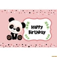 thumbnail image 1 of Cute Cartoon Panda Backdrop Bamboo Flowers Panda Banner for Baby Shower Newborn Birthday Party ration Photography Background, 1 of 5