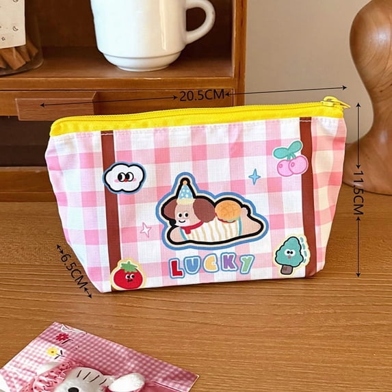 Cute Cartoon Pattern Cosmetic Bag Portable Travel Toiletry Bag Large Capacity Makeup Bag Storage Pouch For Girls Gift