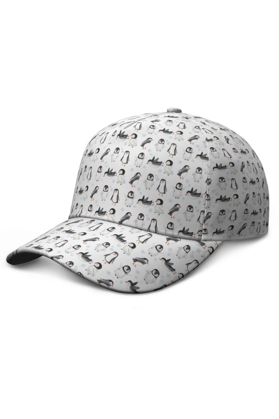 Cute Cartoon Penguin Winter Animal Baseball Cap - Breathable Adjustable Sun Protection Hat