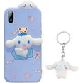 thumbnail image 1 of Cute Cartoon Phone Cases+Keychain,Funny Cute Protective Case Cover Compatible with iPhone 13/13 Promax/11/11 Pro Max/Xs Max/XR /12 /12Mini /12Pro/ Pro Max/6plus/7 (iphone6, Blue), 1 of 7