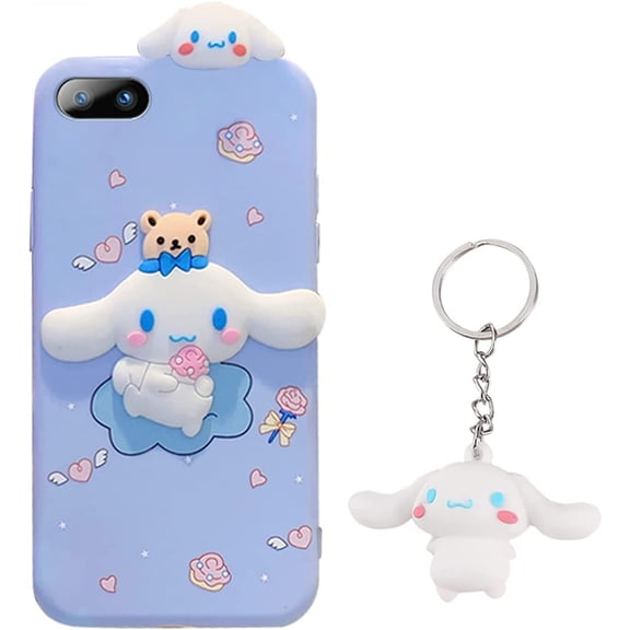 Cute Cartoon Phone Cases+Keychain,Funny Cute Protective Case Cover Compatible with iPhone 13/13 Promax/11/11 Pro Max/Xs Max/XR /12 /12Mini /12Pro/ Pro Max/6plus/7 (iphone6, Blue)