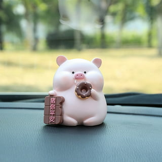 Tohuu Car Decoration Pig Bicycle Decor Pink Pig With Propeller
