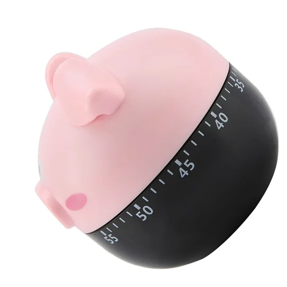 Cute Cartoon Pig Kitchen Timer For Cooking Timing Reminder