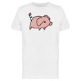 thumbnail image 1 of Cute Cartoon Pig Standing Alone T-Shirt Men -Image by Shutterstock, Male 4X-Large, 1 of 2