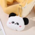 Cute Cartoon Plush Bear and Panda Brooch Doll Frog and Rabbit Bag