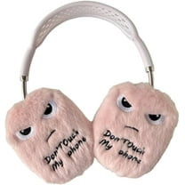 Cute Cartoon Plush Case for AirPods Max Headphones,Funny Fluffy Soft Cover for Boys Girls, Accessories Protective Cover for AirPods Max (Pink)