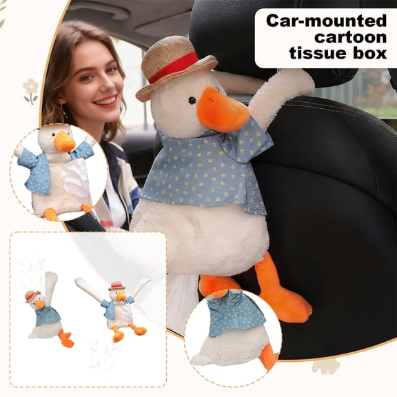 Cute Cartoon Plush Duck Stuffed Animal Toy With Adorable Hat And Outfit, Soft Plush Material, Versatile Home Car Desktop Decoration And Perfect Gift For And