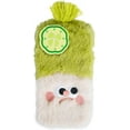 thumbnail image 1 of Cute Cartoon Plush Phone Case Compatible with iPhone 14 Pro Max, Funny 3D Green Furry Winter Warm Plush Spoof Braids Face Shockproof Phone Cover for Girls Women, 1 of 12