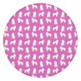 thumbnail image 1 of Cute Cartoon Poodle Dogs Round Fitted Tablecloth with Elastic Edge,Dining Table Cover Waterproof,Outdoor Round Tablecloth for Camping,Dining,Indoor and Outdoor, 1 of 7