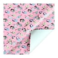 Cute Cartoon Print Pink Colorful Wrapping Paper Holiday Girls Princess