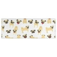 thumbnail image 1 of Cute Cartoon Pug Kitchen Rug Mat,Kitchen Runner Rugs Non Skid Washable,Decorative Kitchen Floor Mats for Kitchen,Sink,Laundry,17"X47", 1 of 5