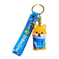 thumbnail image 1 of Cute Cartoon Puppy Keychain Corgi Doll Pendant Car Keyring for Pet Lovers Durable Stylish Accessory, 1 of 7