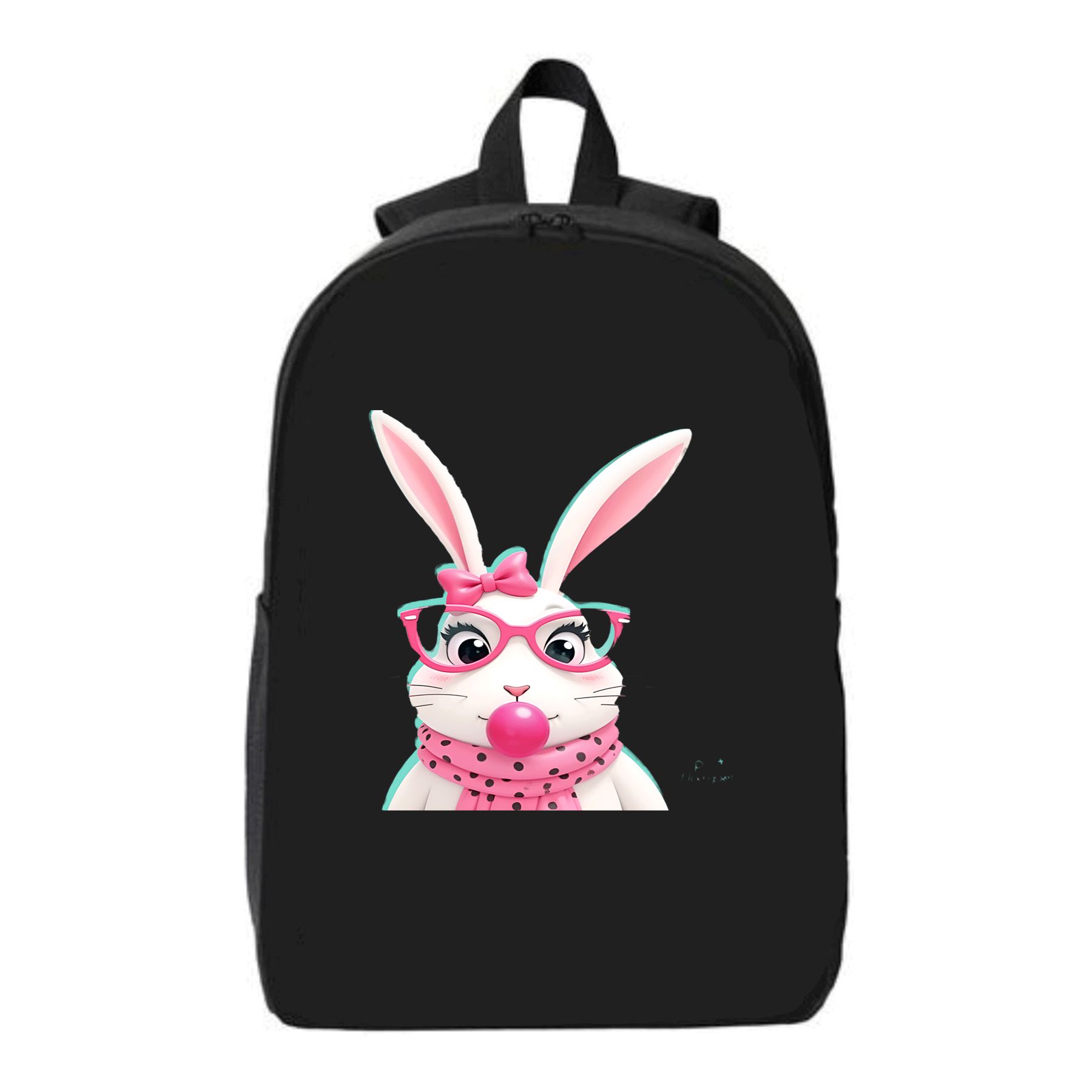 Cute Cartoon Rabbit Laptop Backpack - Fits 15 