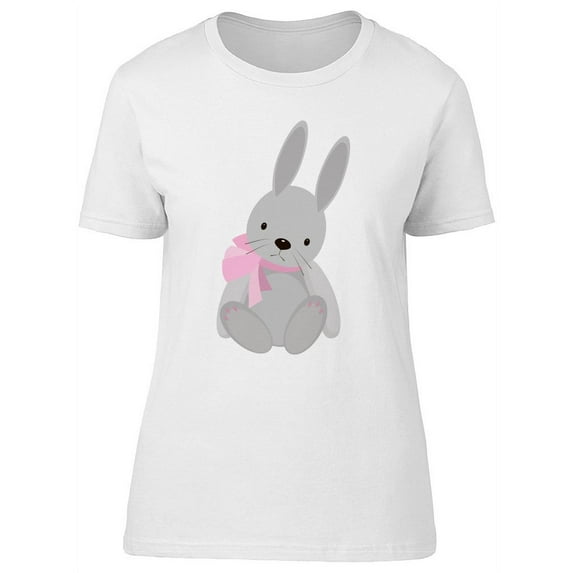 Cute Cartoon Rabbit T-Shirt Women -Image by Shutterstock, Female Small