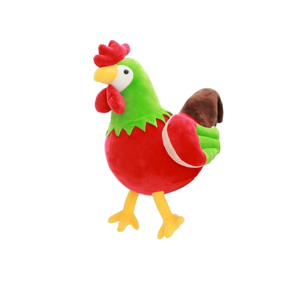 Cute Cartoon Rooster Plush Toy - Soft Cuddly High-Quality Vibrant Color Stuffed Animal Chicken Toy for Kids Children Birthday Holiday Gift Home Decor Bedtime Companion
