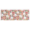 thumbnail image 1 of Cute Cartoon Rose with Dog Bulldog Kitchen Rug Mat,Kitchen Runner Rugs Non Skid Washable,Decorative Kitchen Floor Mats for Kitchen,Sink,Laundry,17"X47", 1 of 5