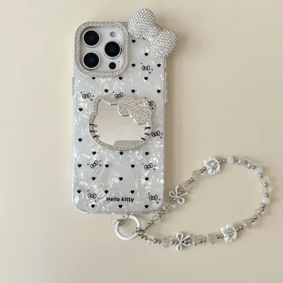 Cute Cartoon Sanrio Hello Kitty Phone Case For iPhone 16 15 14 13 12 Pro Max Hard Cover Xmas Birthday Gift