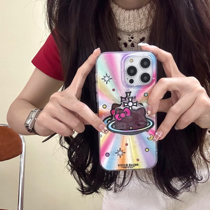 Cute Cartoon Sanrio Y2K Hello Kitty Gradient Stand Holder Phone