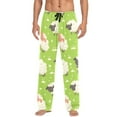 thumbnail image 1 of Cute Cartoon Sheep Men's Pajama Pants Cotton Long Sleepwear Lounge Pants 2XL, 1 of 7