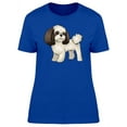 thumbnail image 1 of Cute Cartoon Shih Tzu Dog T-Shirt Women -Image by Shutterstock, Female XX-Large, 1 of 2