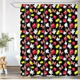 thumbnail image 1 of Cute Cartoon Shower Curtain Red Pants and Polka Dot Bow Children Cartoons Kids Shower Curtain Sets Waterproof Polyester Bathroom Curtains with 12 Hooks, 72 x 72 Inches, 1 of 6