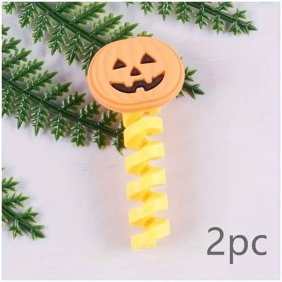 Cute Cartoon Silicone Cable Protectors and Cord Organizers for USB-C Micro USB Lightning Cables - Tangle-Free Data Cable Winder and Strain Relief for Smartphones Tablets