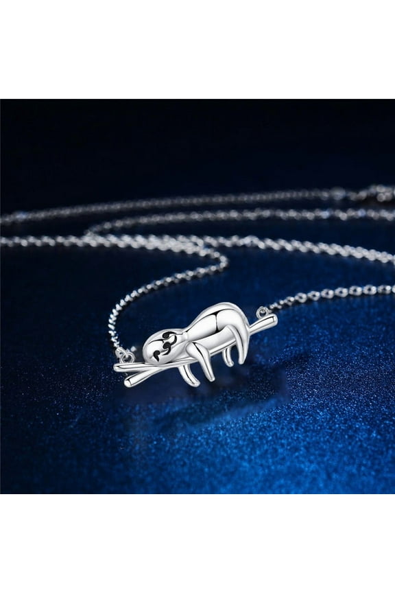 Cute Cartoon Sloth Pendant Necklace