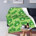 thumbnail image 1 of Cute Cartoon Square Frog Blanket Soft Cozy Throw Blankets Lightweight Flannel Blankets for Couch Bed Living Room for Adults and Kids Gifts All Season 60"X50", 1 of 6
