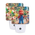 thumbnail image 1 of Cute Cartoon Square Night Lights Graphic Super Mario Pattern Modern Acrylic Plastic Ornament Energy Efficient Hallway Indoor Room Home Bedside Smart Sensor Lamp, 1 of 7