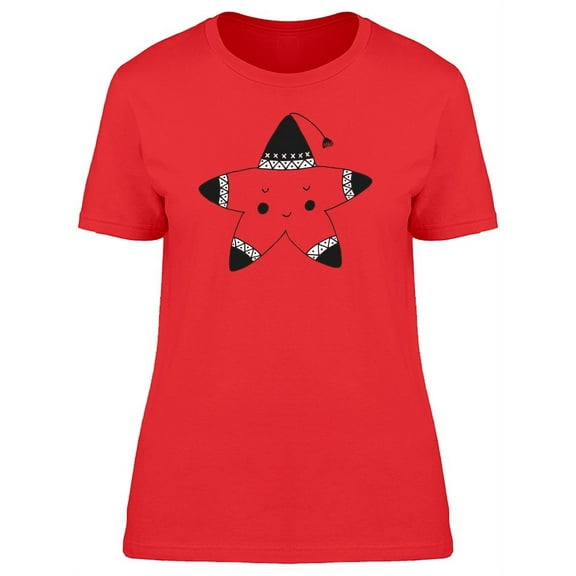 Cute Cartoon Starfish T-Shirt Women -Image by Shutterstock, Female XX-Large