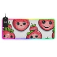 thumbnail image 1 of Cute Cartoon Strawberry Wireless Charging RGB Gaming Mouse Pad Large Keyboard Mat Rubber Base 13 Light Modes, 1 of 6