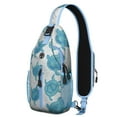 thumbnail image 1 of Cute Cartoon Turtles Sling Backpack with Tropical Beach and Nautical Design, Lightweight Crossbody Daypack, Adjustable Strap, Multiple Compartments for Daily Commuting, 1 of 6