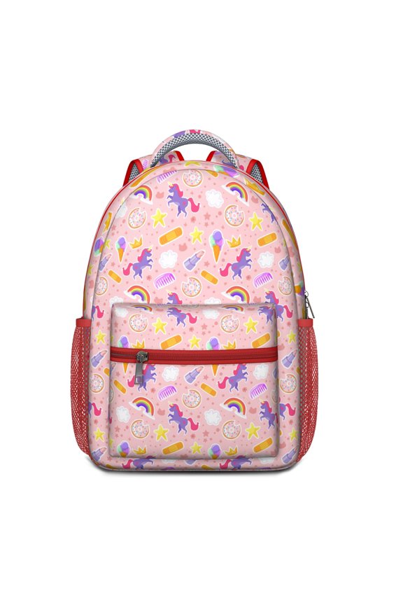 Cute Cartoon Unicorn Backpack - Waterproof School Bag with Stars & Galaxy Print, Ergonomic Support & Breathable Shoulder Straps