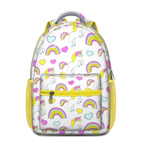 Cute Cartoon Unicorn Backpack - Waterproof School Bag with Stars & Galaxy Print, Ergonomic Support & Breathable Shoulder Straps