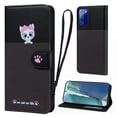 thumbnail image 1 of Cute Cartoon Wallet Phone Case for Samsung Galaxy Note 20 with Card Holder Soft PU Leather Kickstand Cover for Men and Women Magnetic Shockproof Protective with Lanyard, Darkgray, 1 of 9
