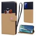 thumbnail image 1 of Cute Cartoon Wallet Phone Case for Samsung Galaxy Note 20 with Card Holder Soft PU Leather Kickstand Cover for Men and Women Magnetic Shockproof Protective with Lanyard, Khaki, 1 of 9
