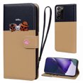 thumbnail image 1 of Cute Cartoon Wallet Phone Case for Samsung Galaxy Note 20 Ultra with Card Holder Soft PU Leather Kickstand Cover for Men and Women Magnetic Shockproof Protective with Lanyard, Khaki, 1 of 9