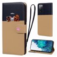 thumbnail image 1 of Cute Cartoon Wallet Phone Case for Samsung Galaxy S20 FE, with Card Holder Soft PU Leather Kickstand Cover for Men and Women Magnetic Shockproof Protective with Lanyard, Khaki, 1 of 9