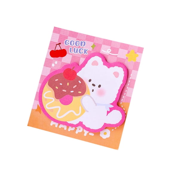 Cute Cartoon West Highland Dog Shaped Self-adhesive Sticky Notes for Notes & Reminders