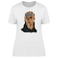 thumbnail image 1 of Cute Cartoon Yorkshire Terrier T-Shirt Women -Image by Shutterstock, Female Small, 1 of 2